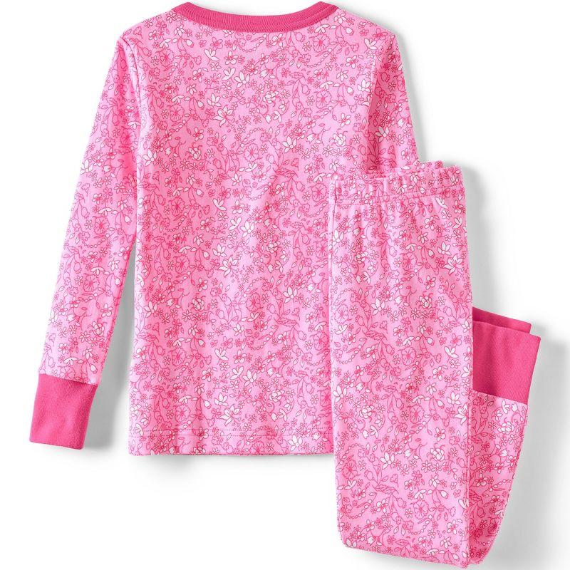 Prism Pink Floral Camouflage Kids' Cotton Pajama Set