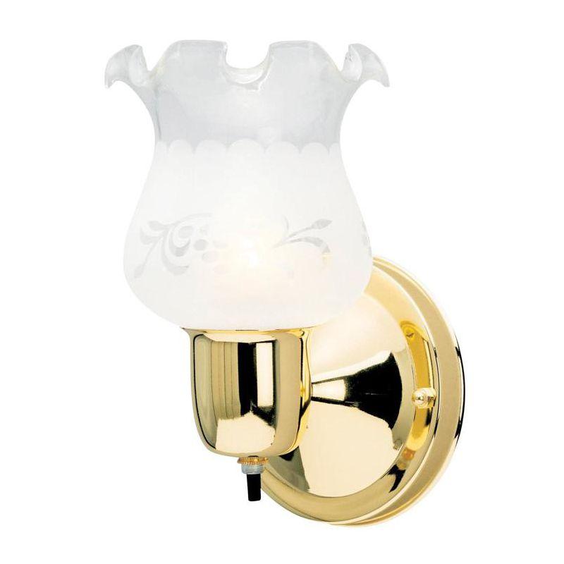 Westinghouse 1-Light Polished Brass Wall Sconce