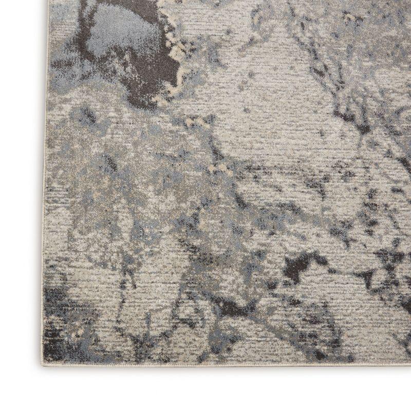 Nourison Maxell Modern Abstract Indoor Area Rug Grey 9' x 12'