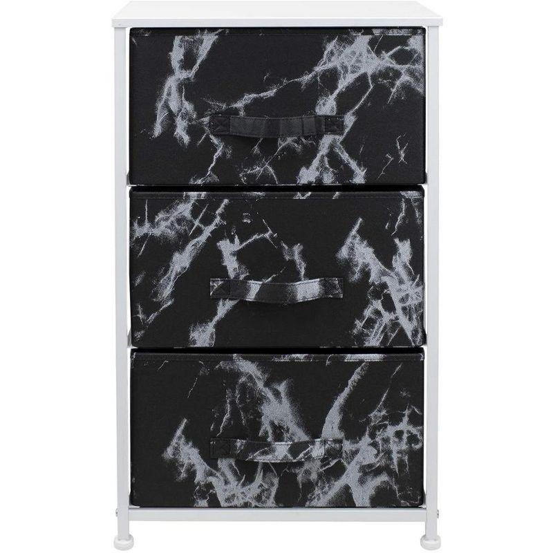 Sorbus Sorbus 3 Drawers Nightstand with Steel Frame and Wood Top