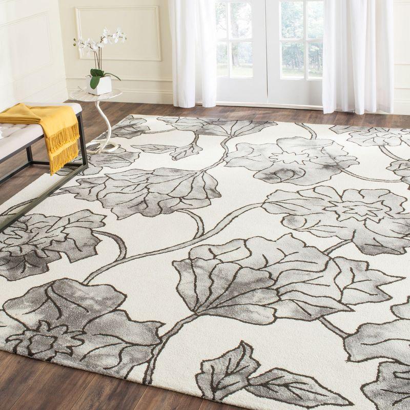 Dip Dye DDY683 Hand Tufted Area Rug - Ivory/Light Grey - 8'x10' - Safavieh.