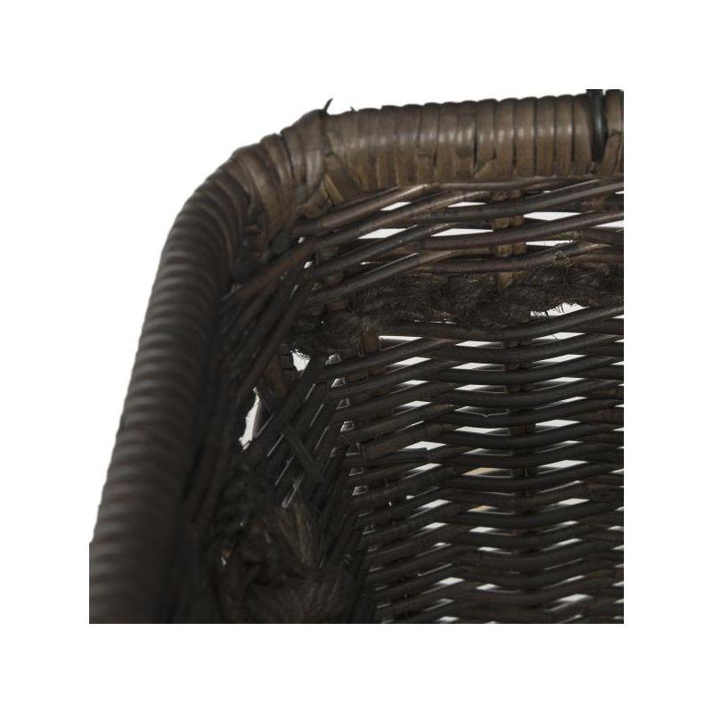 Sidonie Wicker Hamper - Dark Natural - Safavieh