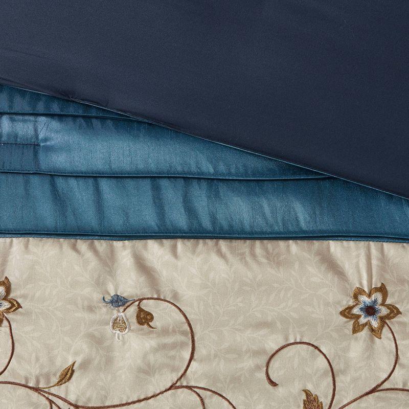 Madison Park Serene Embroidered 7 Piece Comforter Set