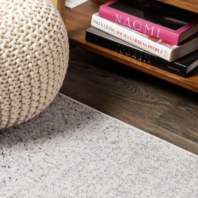 4'x6' Shore Modern Gradient Area Rug, Gray/Cream - JONATHAN Y