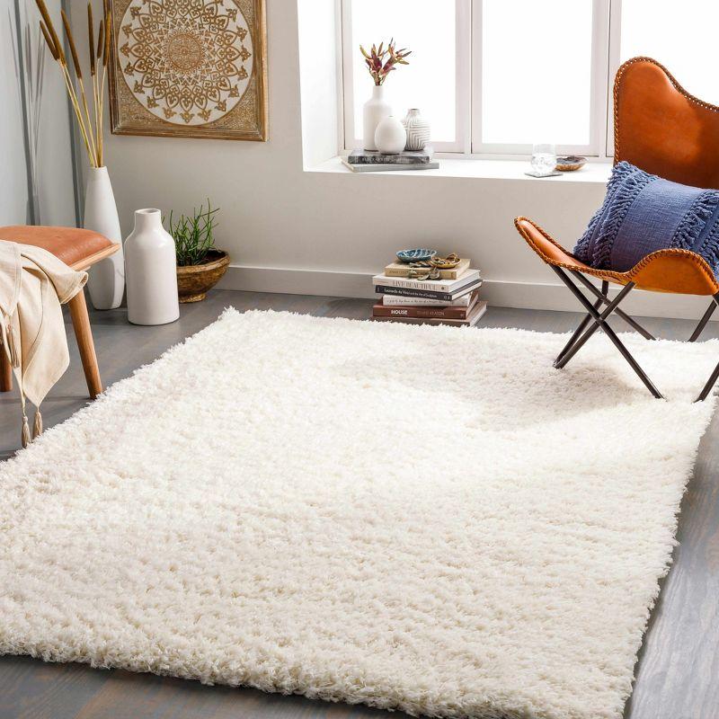 Hauteloom Rectangle Area Rug  Cream