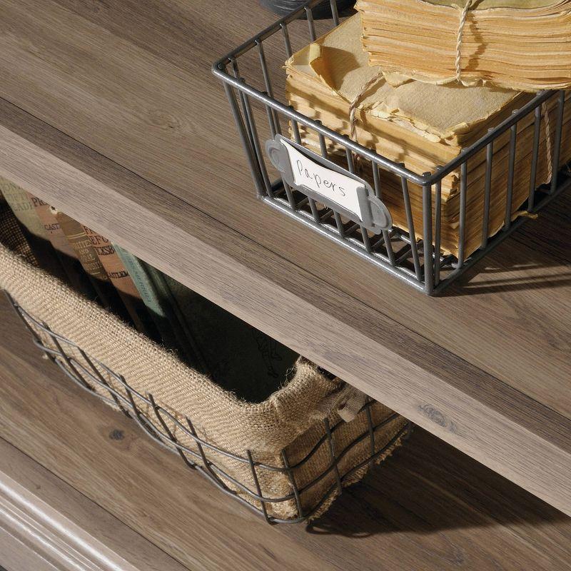 29.9" 2 Shelf Bookshelf Salt Oak - Sauder: Mid-Century Modern, Wood Composite, Adjustable