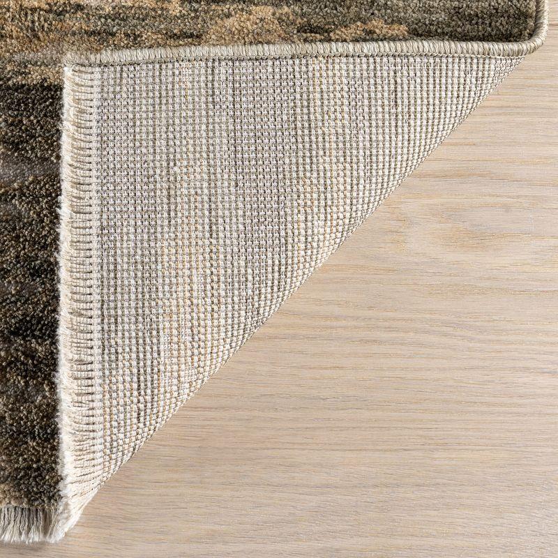 17 Stories Fiadh Abstract Fringe Area Rug