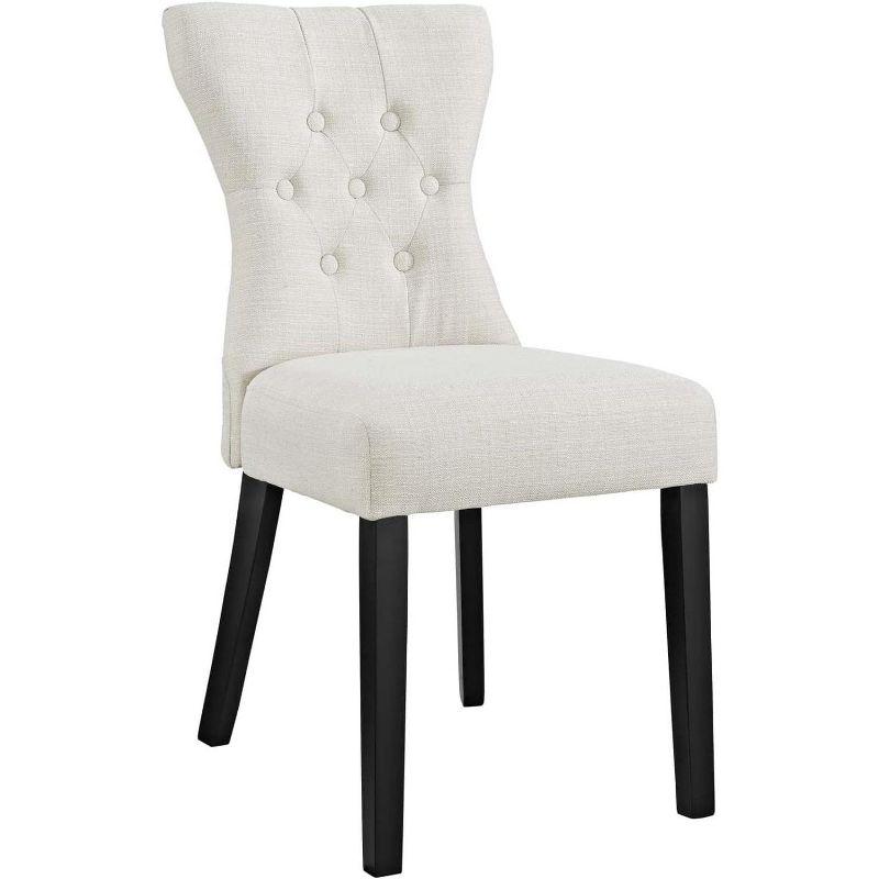 Modway Silhouette Dining Side Chairs Upholstered Fabric