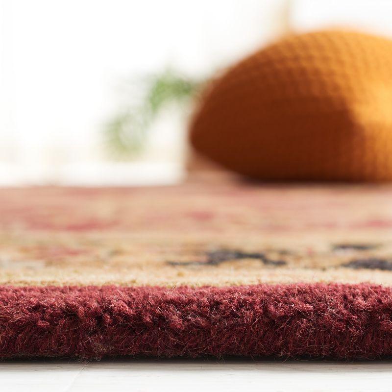 Heritage HG628 Hand Tufted Area Rug - Red/Black - 7'6"x9'6" - Safavieh.