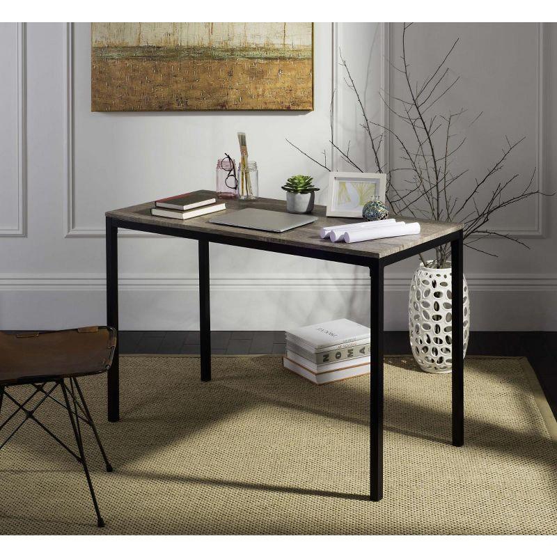 Janison 47" Black and Brown Wood Home Office Desk