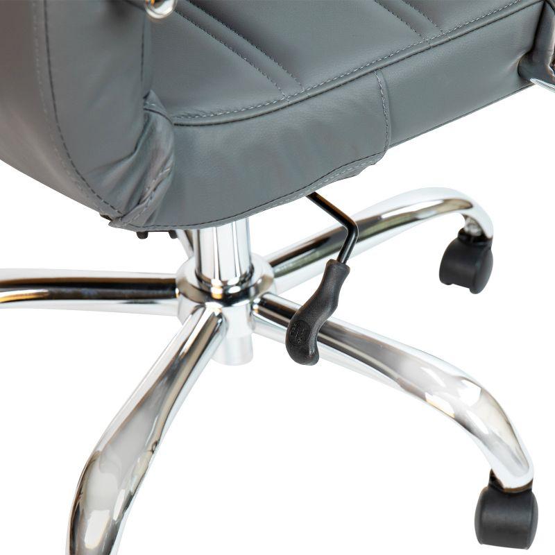 Flash Furniture Mid-Back Executive Swivel Office Chair with Metal Frame and Arms