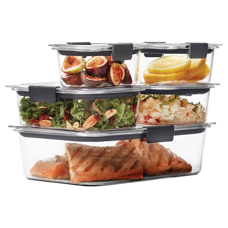 Clear BPA-Free Plastic Meal Prep Storage Container Set