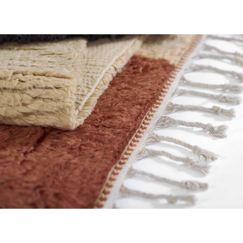 Momeni 5'x8' Neo Block Print Geometric Handwoven Area Rug: Multicolored Wool, High Pile, Indoor Rectangle, No Backing