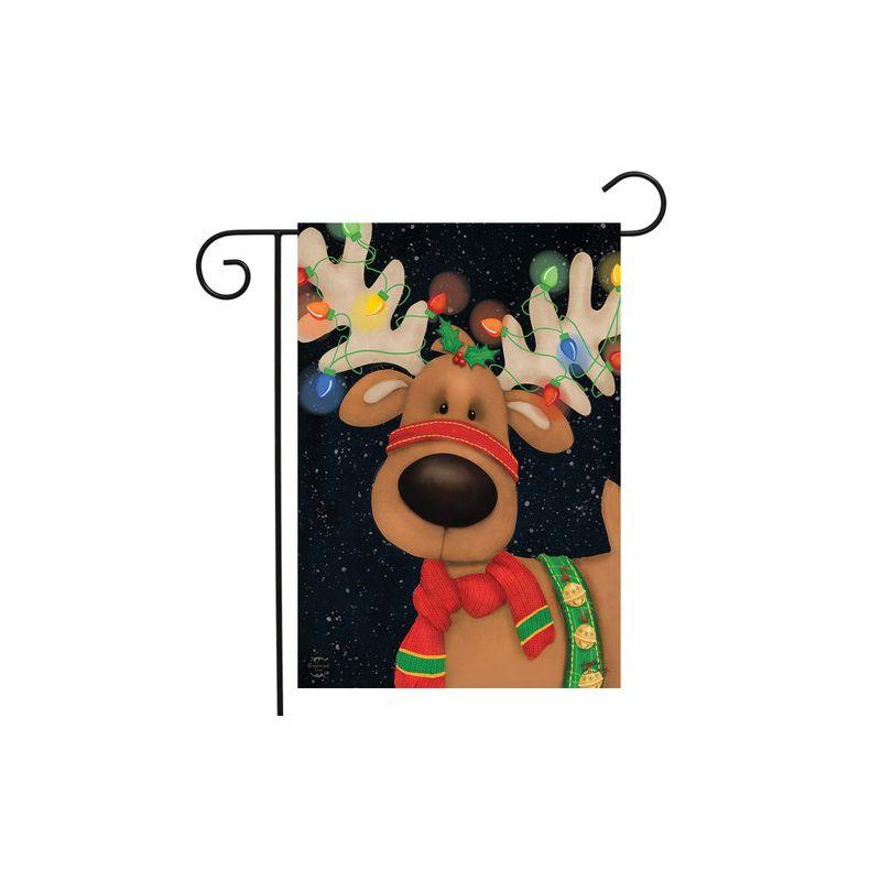 Briarwood Lane Reindeer in Lights Christmas Garden Flag