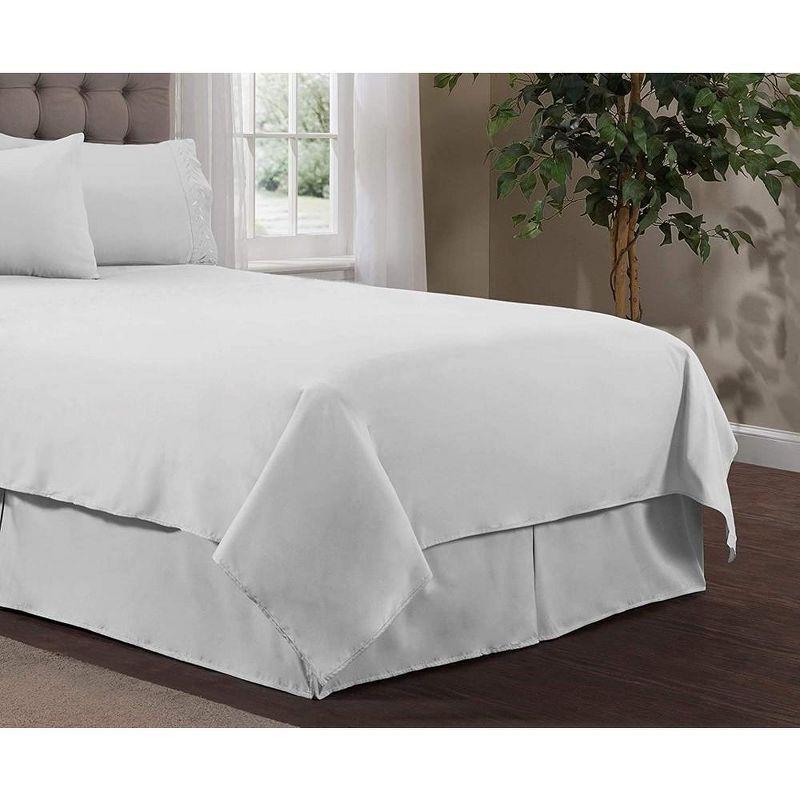 Superity Linen Full Size Flat Sheet for Bed - 100% Premium Cotton - 200 Thread Count - (81 X 96)