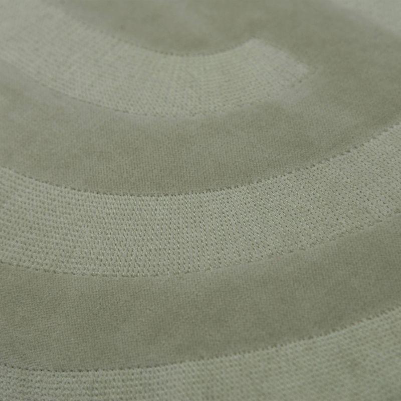14"x26" Oversized Poly Filled Lumbar Throw Pillow Green - Rizzy Home: Cotton Velvet, Embroidered, Machine Washable