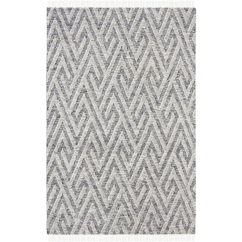 Union Rustic Reliford Kilim Hand Loomed Wool Geometric Rug