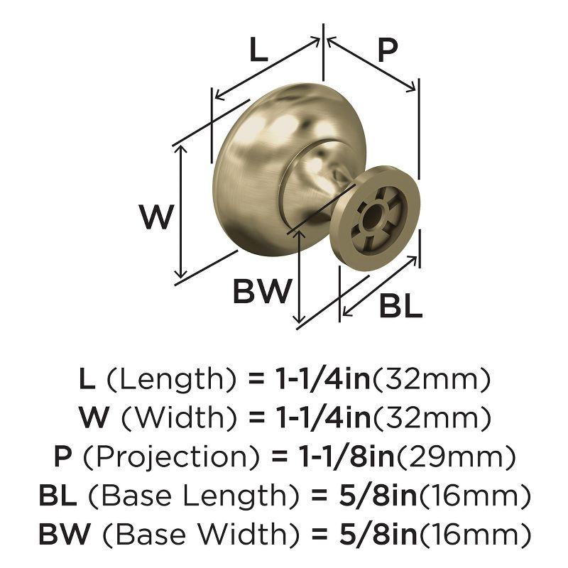 1 1/4" Diameter Mushroom Knob