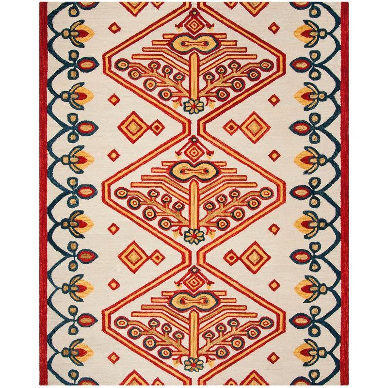 Aspen APN703 Hand Tufted Area Rug - Ivory/Multi - 8'x10' - Safavieh.