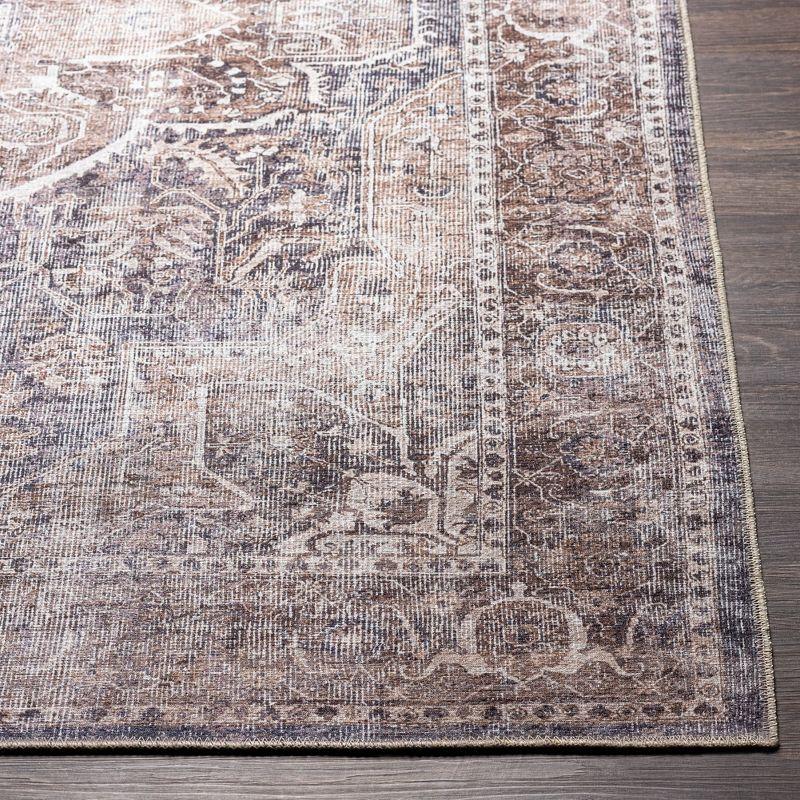 Caspian Boho Vintage-Inspired Gray Chenille 9' x 12' Area Rug