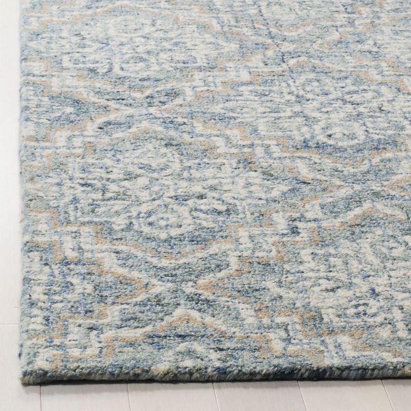 Abstract ABT201 Handmade Indoor Area Rug - Blue/Grey - 9'x12' - Safavieh