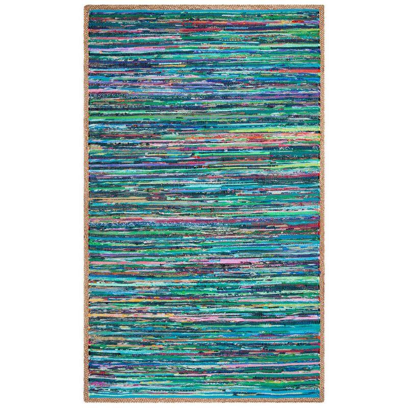 Coastal Breeze Green/Natural Cotton & Synthetic 8' x 10' Area Rug