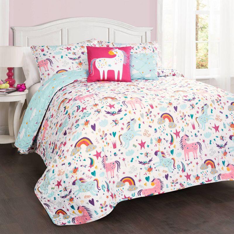 Unicorn Heart Quilt Set