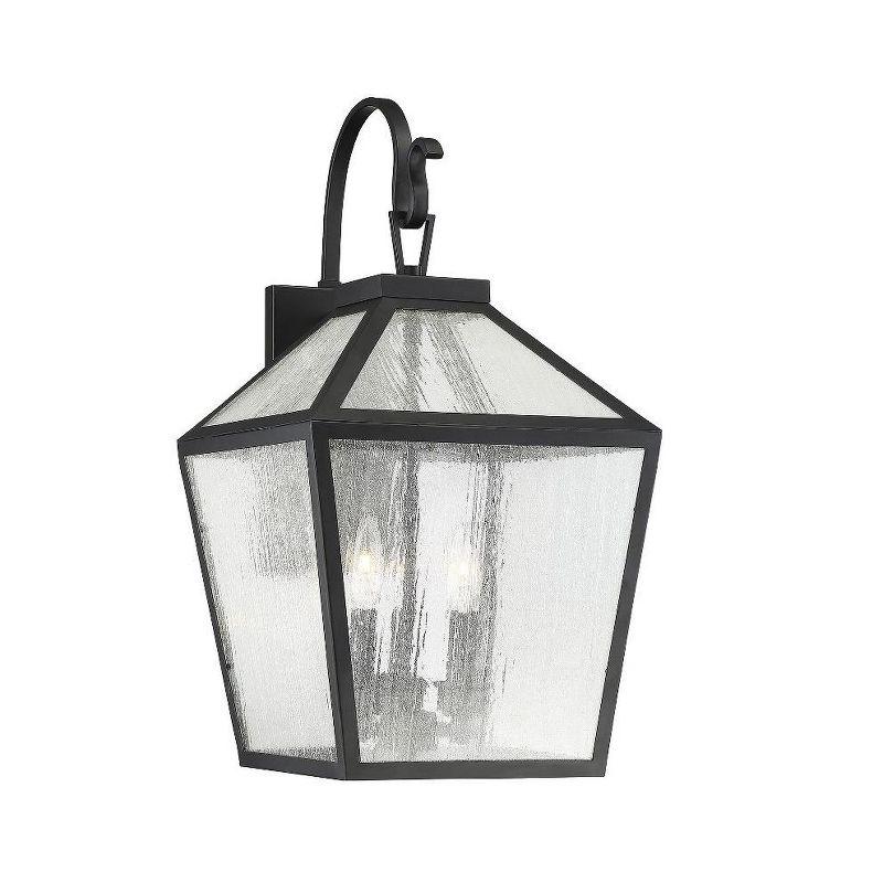 Savoy House Woodstock 3 - Light Wall Light in  Black