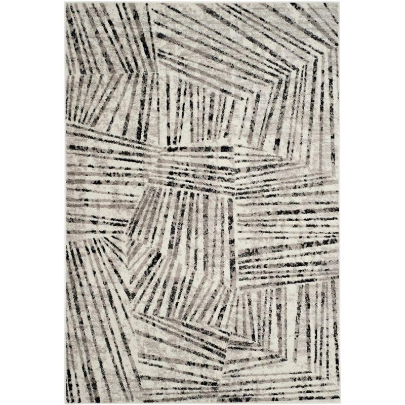 Skyler SKY191 Power Loomed Indoor Area Rug - Grey/Ivory - 5'1"x7'6" - Safavieh