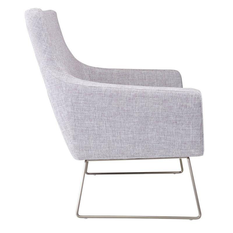 Kendrick Light Grey Metal Accent Chair