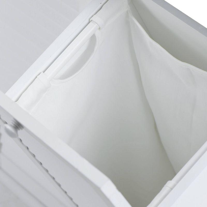 Tilt-out Cabinet Laundry Sorter with Shutter Front