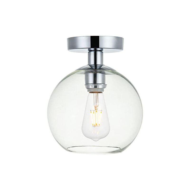 Childerley Single Light Glass Semi Flush Mount