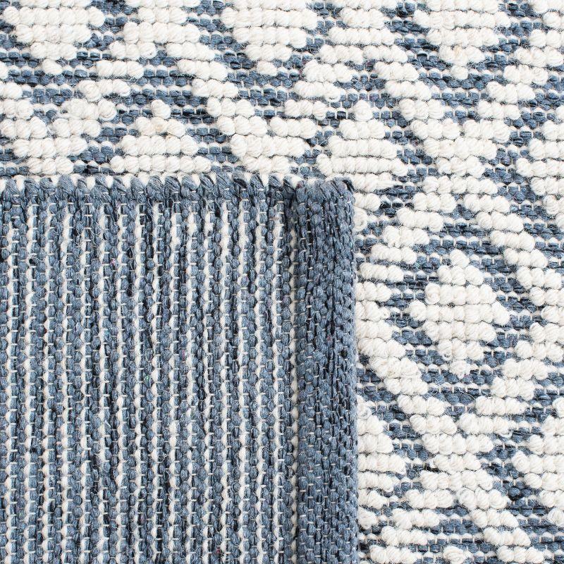 Vermont VRM304 Hand Woven Indoor Accent Rug - Ivory/Blue - 3'x5' - Safavieh