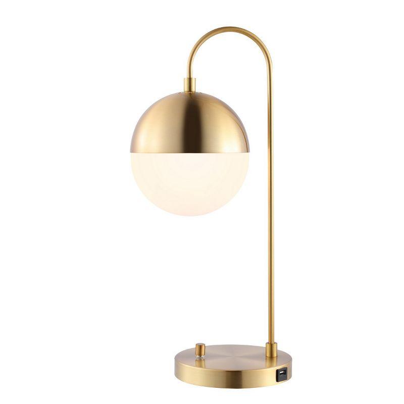 Cappi Table Lamp W/ USB Port - 20.5 Inch Height - TBL4040 - Brass - Safavieh