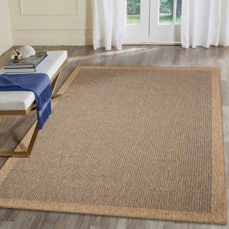 Liora Manne Sahara Texture Border Indoor/Outdoor Rug Navy 7'10" x 9'10"