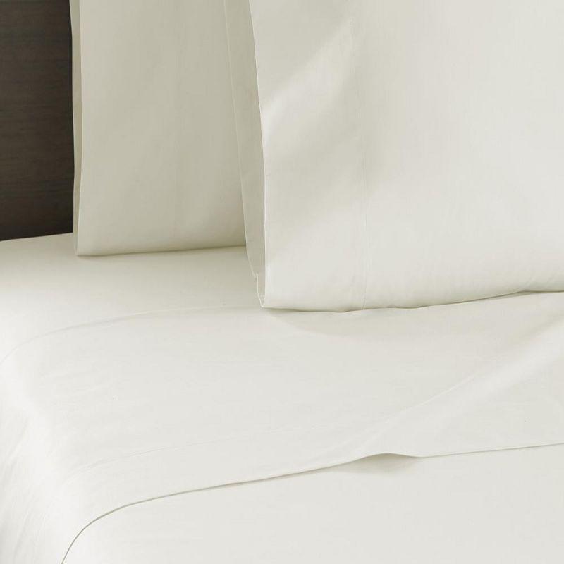 250 Thread Count Cotton Percale Sheet Set, Full, Alabaster