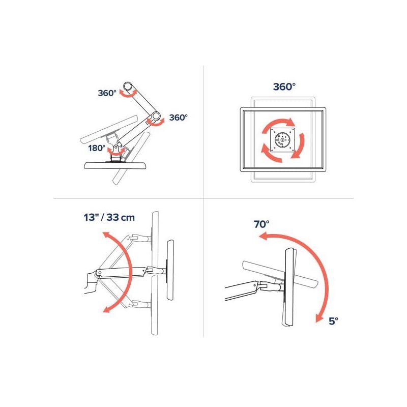 Ergotron LX Desk Mount LCD Monitor Arm for 32" Monitors (White)