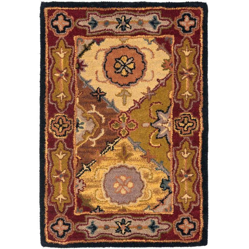 Heritage HG512 Handmade Accent Rug - 2'x3' - Multi/Red - Safavieh