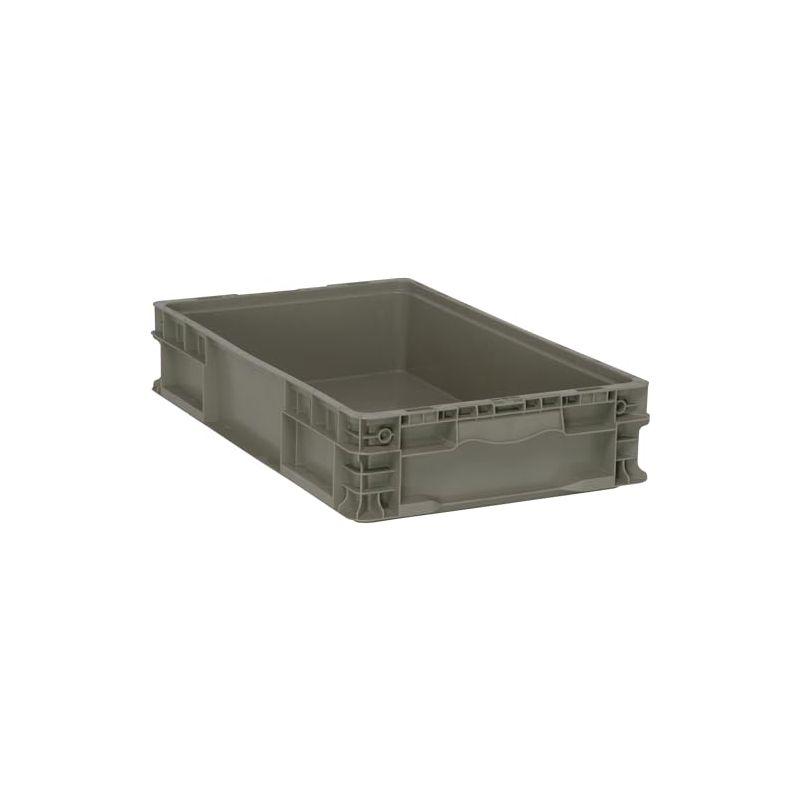 Quantum Storage Systems Stacker Straight Wall Container, 24"L X 15"W X 5"H, Up To 175 Lbs.