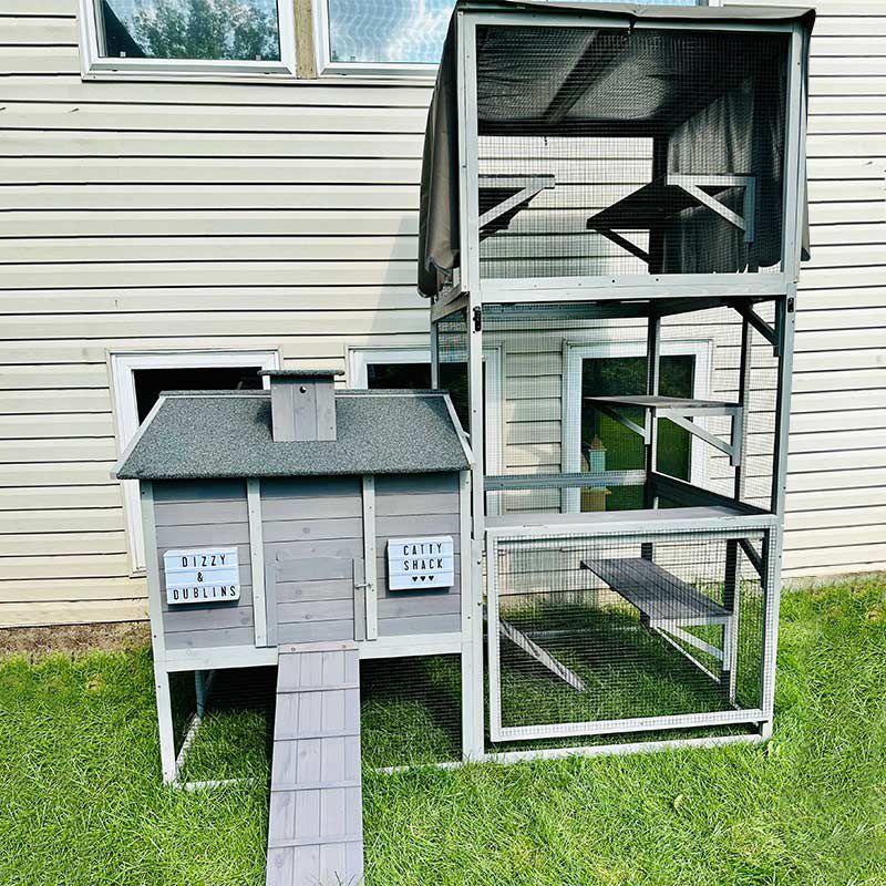 Aivituvin-AIR82 Large Cat Enclosure,Vertical Climbing Enclosure