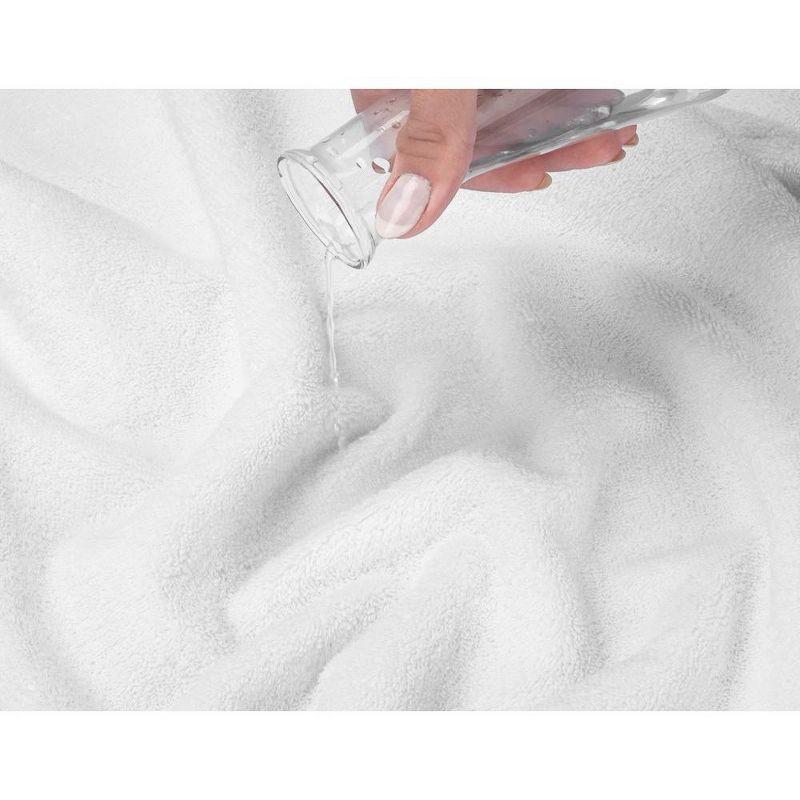 American Soft Linen Salem 4 Pack Washcloth Set, 100% Cotton Washcloth Hand Face Towels for Bathroom and Kitchen, White