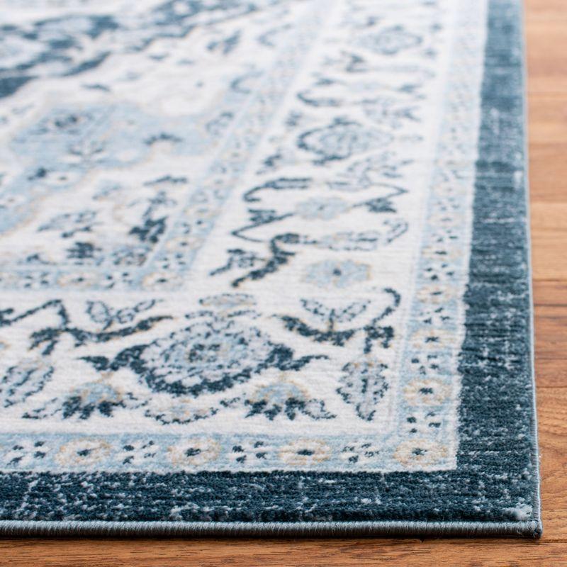 Isabella ISA936 Power Loomed Area Rug - Navy/Creme - 4'x6' - Safavieh