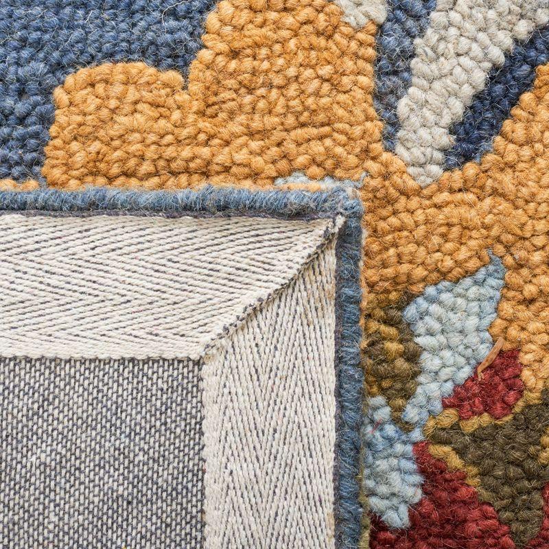 Blossom BLM401 Hand Tufted Area Rug - Navy/Multi - 6'x9' - Safavieh.