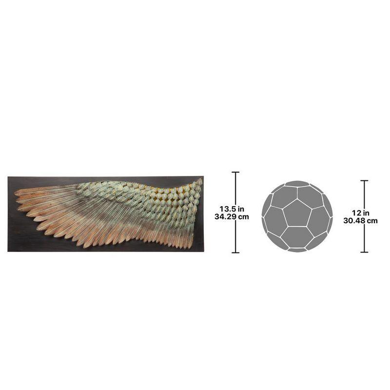 Design Toscano Wing of Icarus Sculptural Metal Wall Frieze