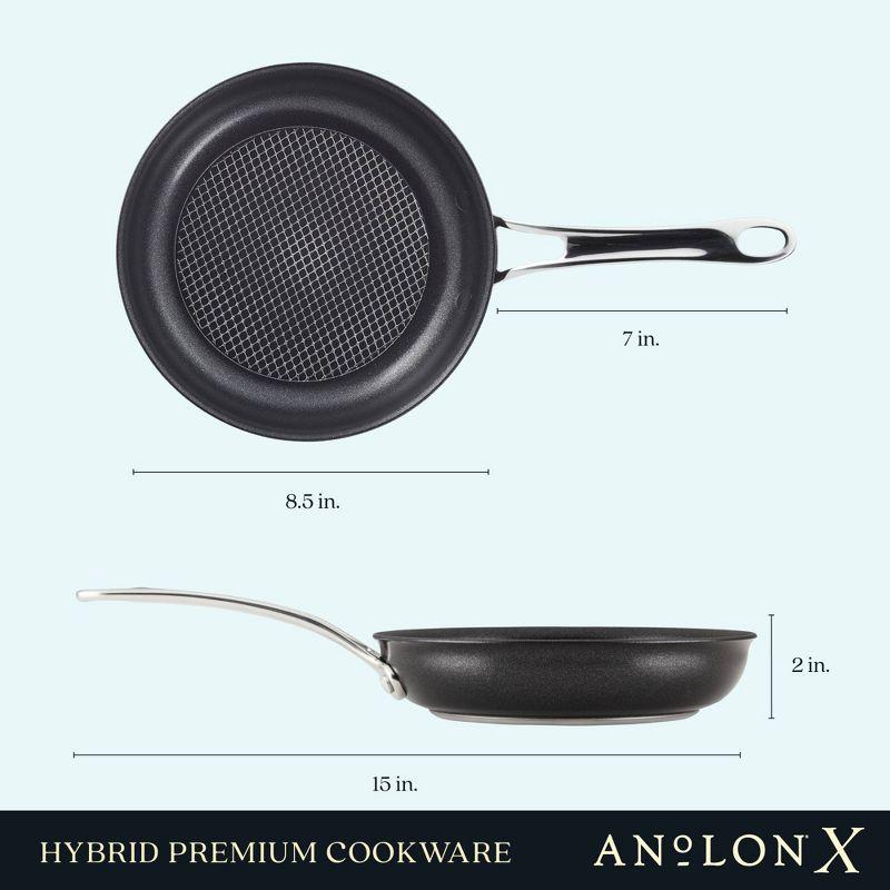 Anolon X 8.25" Hybrid Nonstick Induction Frying Pan Charcoal Gray