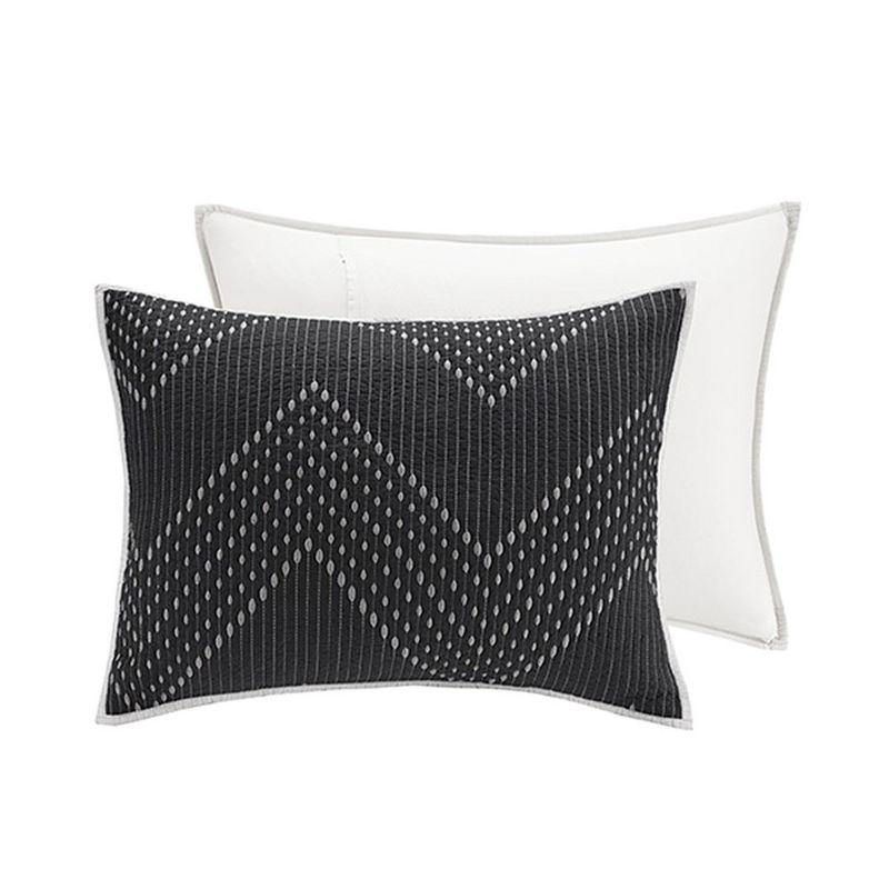 INK+IVY Pomona 3 Piece Embroidered Cotton Quilt Set