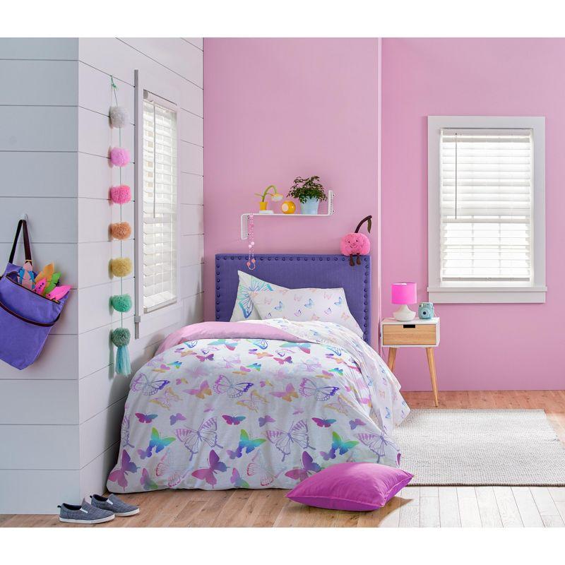 Saturday Park Saturday Park Ombre Butterflies 100% Organic Cotton Sheet Set