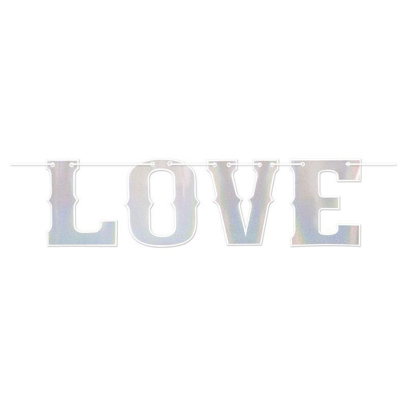 Beistle Love  Streamer, 14.25" x 6', (1/Pkg) Multicolored
