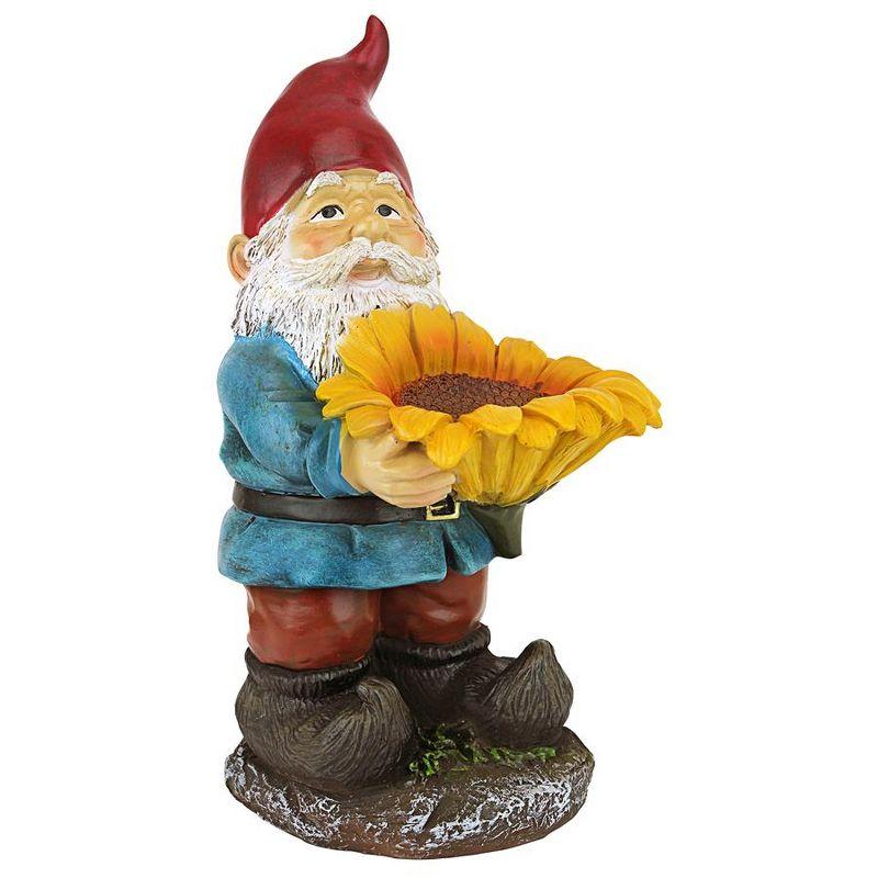 Garden Gnomes Sunflower Sandra Statue