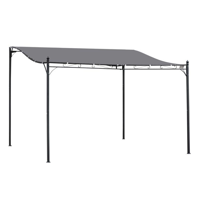 Outsunny 13 Ft.W x 10 Ft. D Canvas Pergola with Canopy